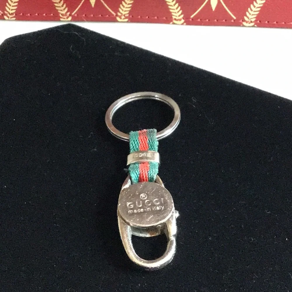 Gucci Sherry Line Silver Key Holder